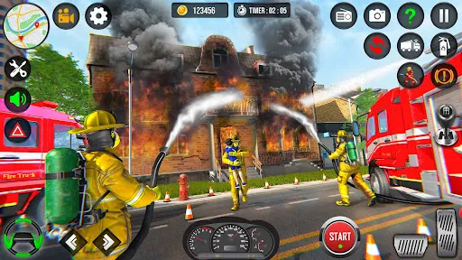 Firefighter Fire Truck Game 3D應用截圖