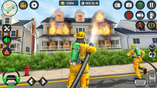 Firefighter Fire Truck Game 3D應用截圖