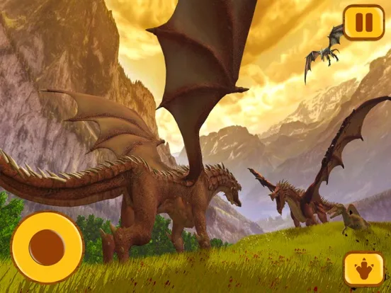 Capturas de tela do Hungry Dragon Simulator Game iPad 