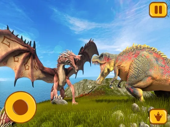 Capturas de tela do Hungry Dragon Simulator Game iPad 