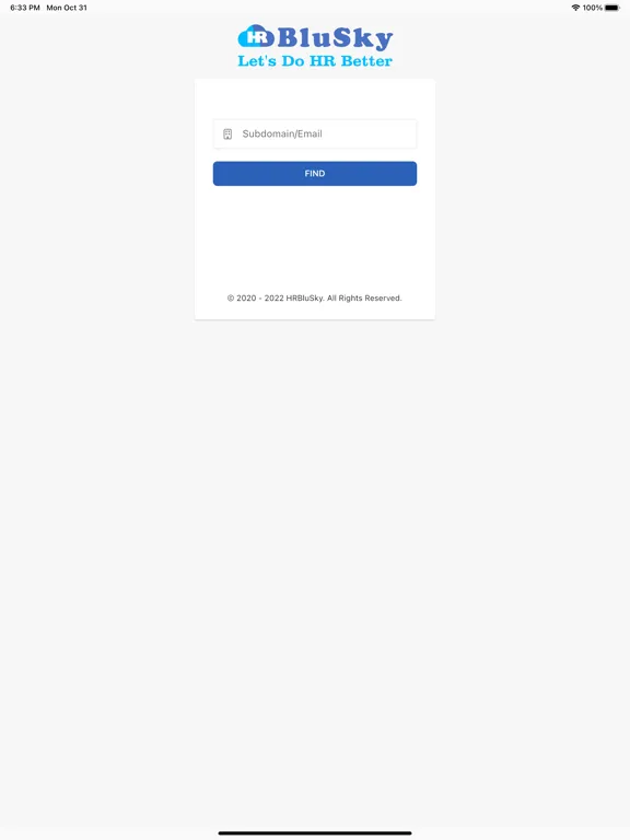 HRBluSky - Attendance Tracker iPad  Screenshots