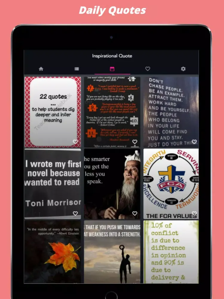 Capturas de pantalla de Inspirational Quotes - Daily iPad 