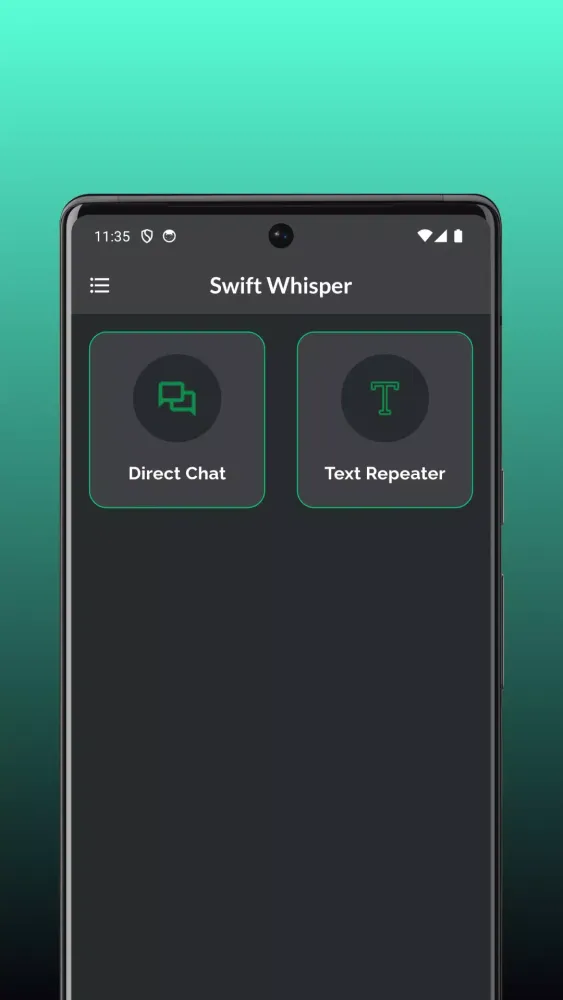 Tangkapan layar Swift Whisper