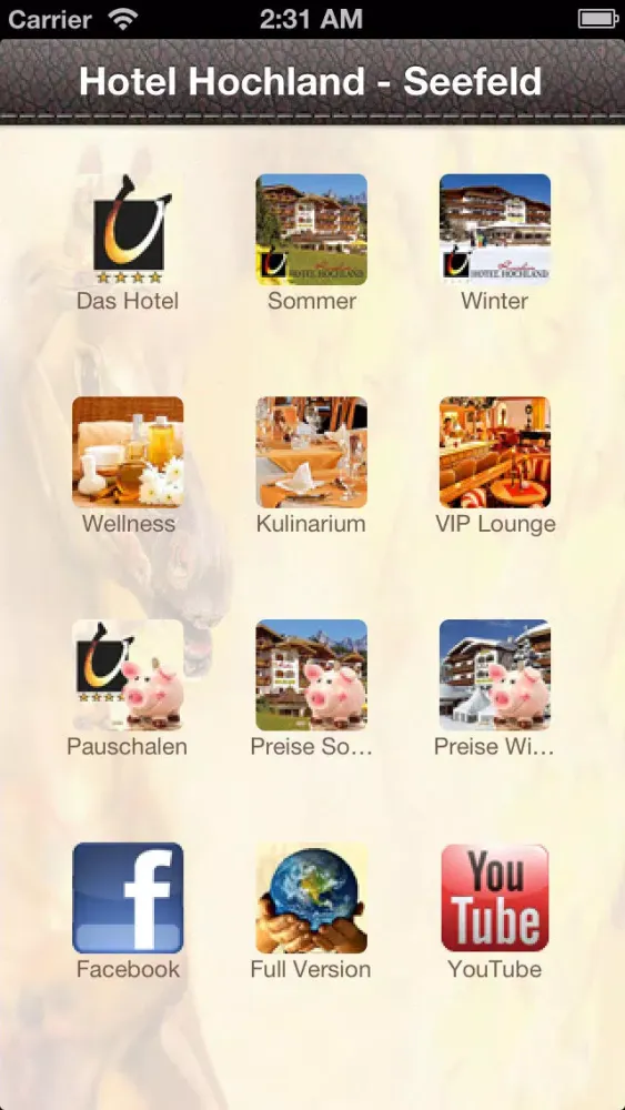 Capturas de pantalla de HRH-Hotel Hochland