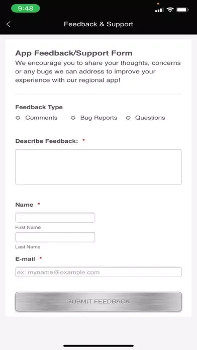 Southern Atlantic Region App Screenshots
