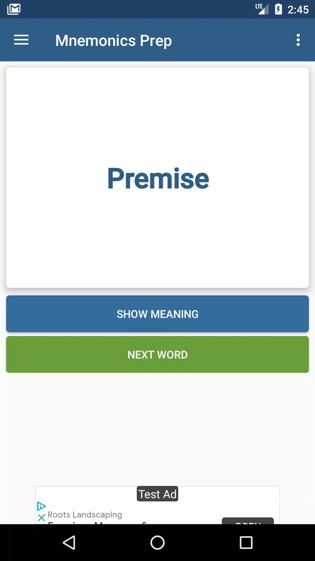 Mnemonics Prep Screenshots