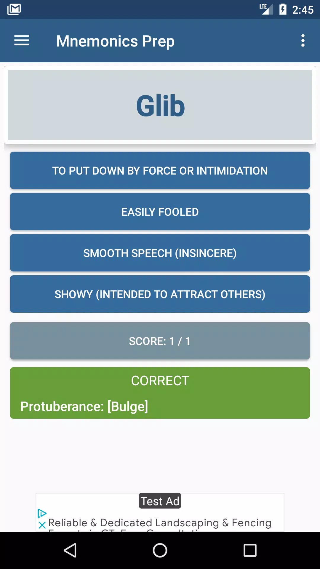 Mnemonics Prep Screenshots