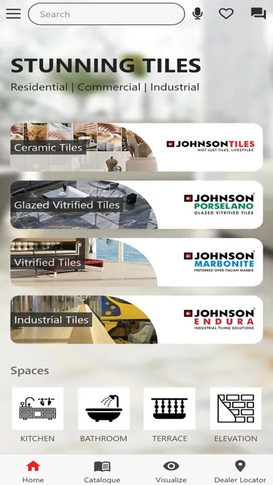 Zrzuty ekranu H & R Johnson Tiles