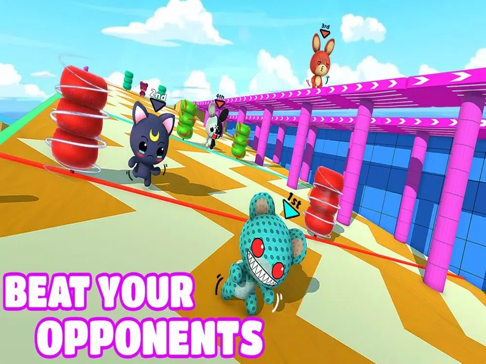 Tangkapan layar Funny Fall Dudes Knockout Game iPad 