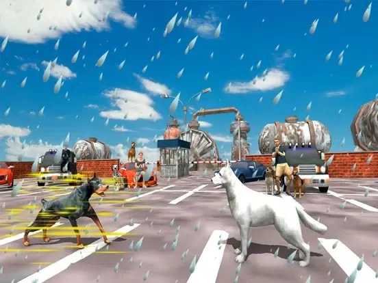 Capturas de tela do Wild Angry Dog Fighting Sim 3D iPad 