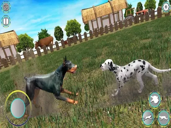 Capturas de tela do Wild Angry Dog Fighting Sim 3D iPad 