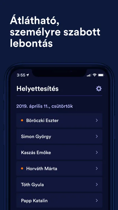 SZIG Helyettesítés スクリーンショット