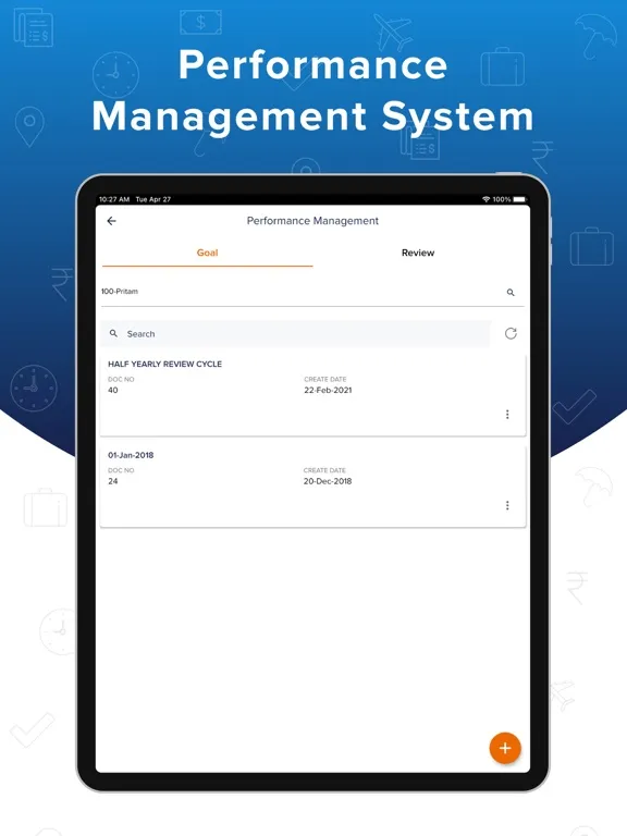 ภาพหน้าจอของ FactoHR Mobile Solutions iPad 