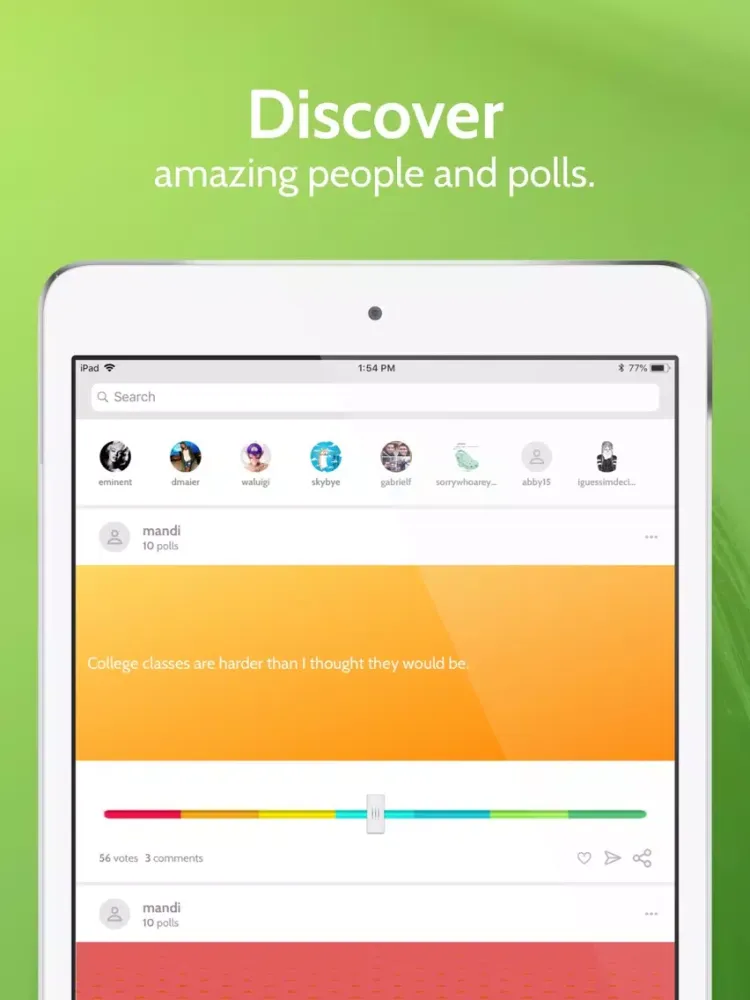 تصاویر OpinionUP: Vote & Debate Polls iPad 