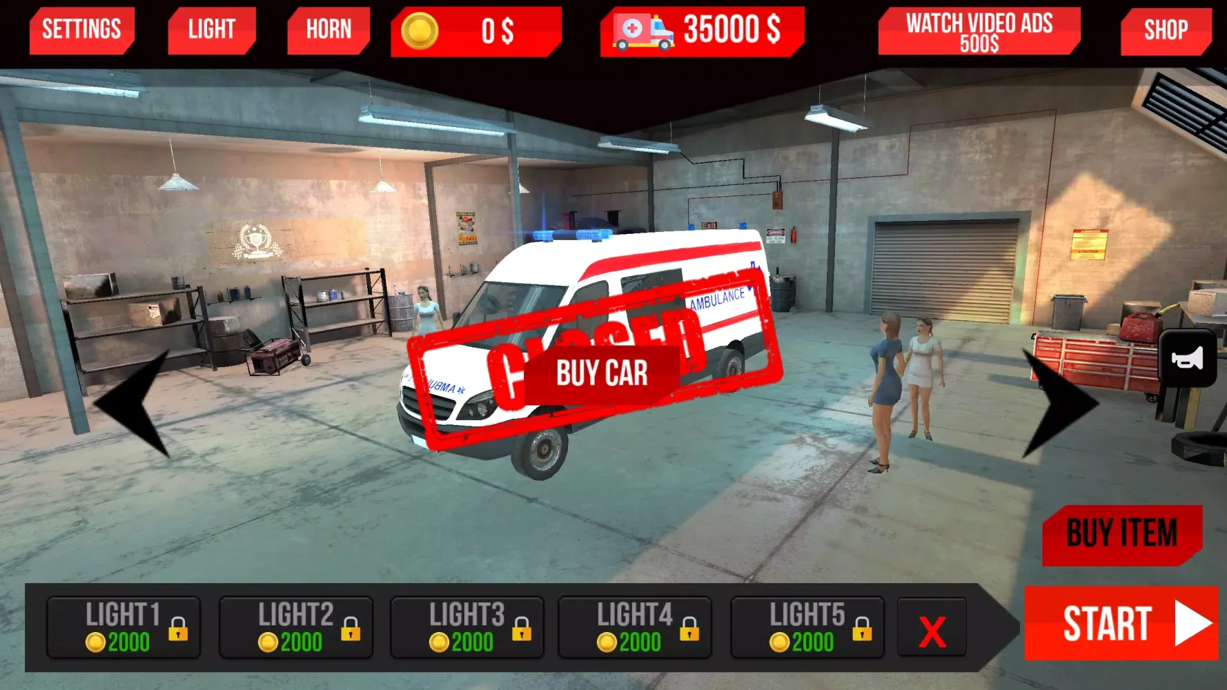 Tangkapan layar Ambulans Simulator : Emergency