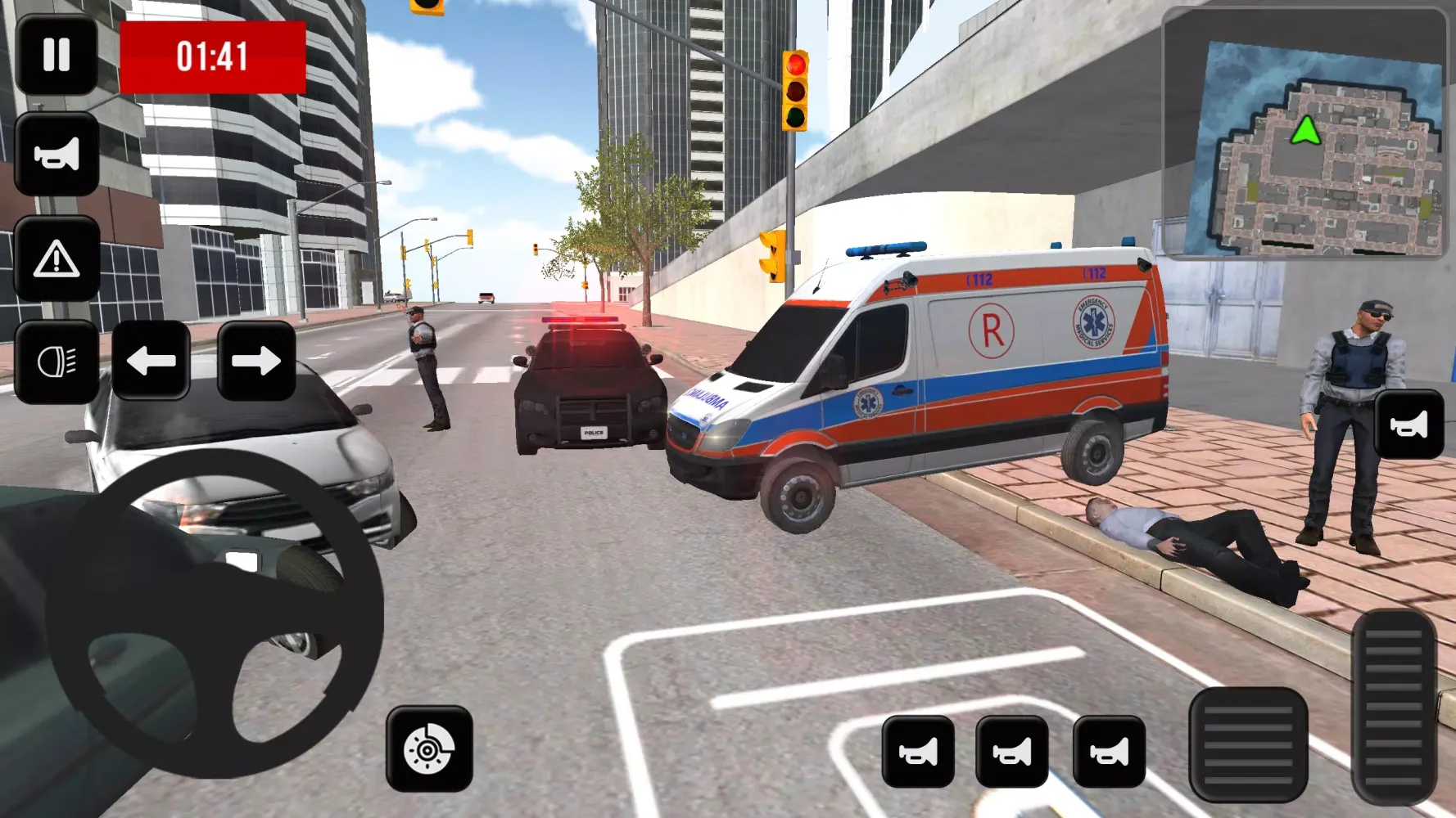 Tangkapan layar Ambulans Simulator : Emergency