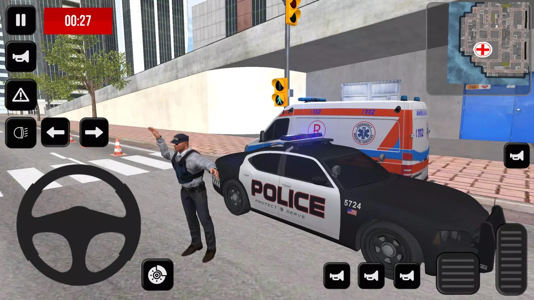 Tangkapan layar Ambulans Simulator : Emergency