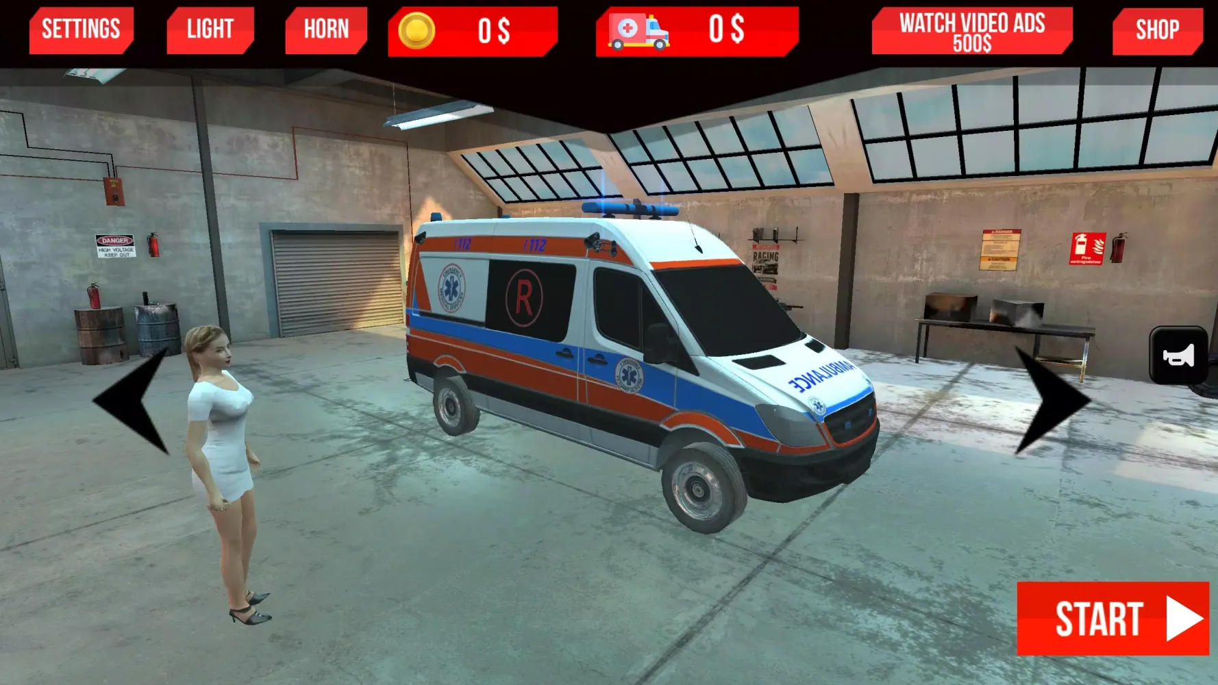 Tangkapan layar Ambulans Simulator : Emergency