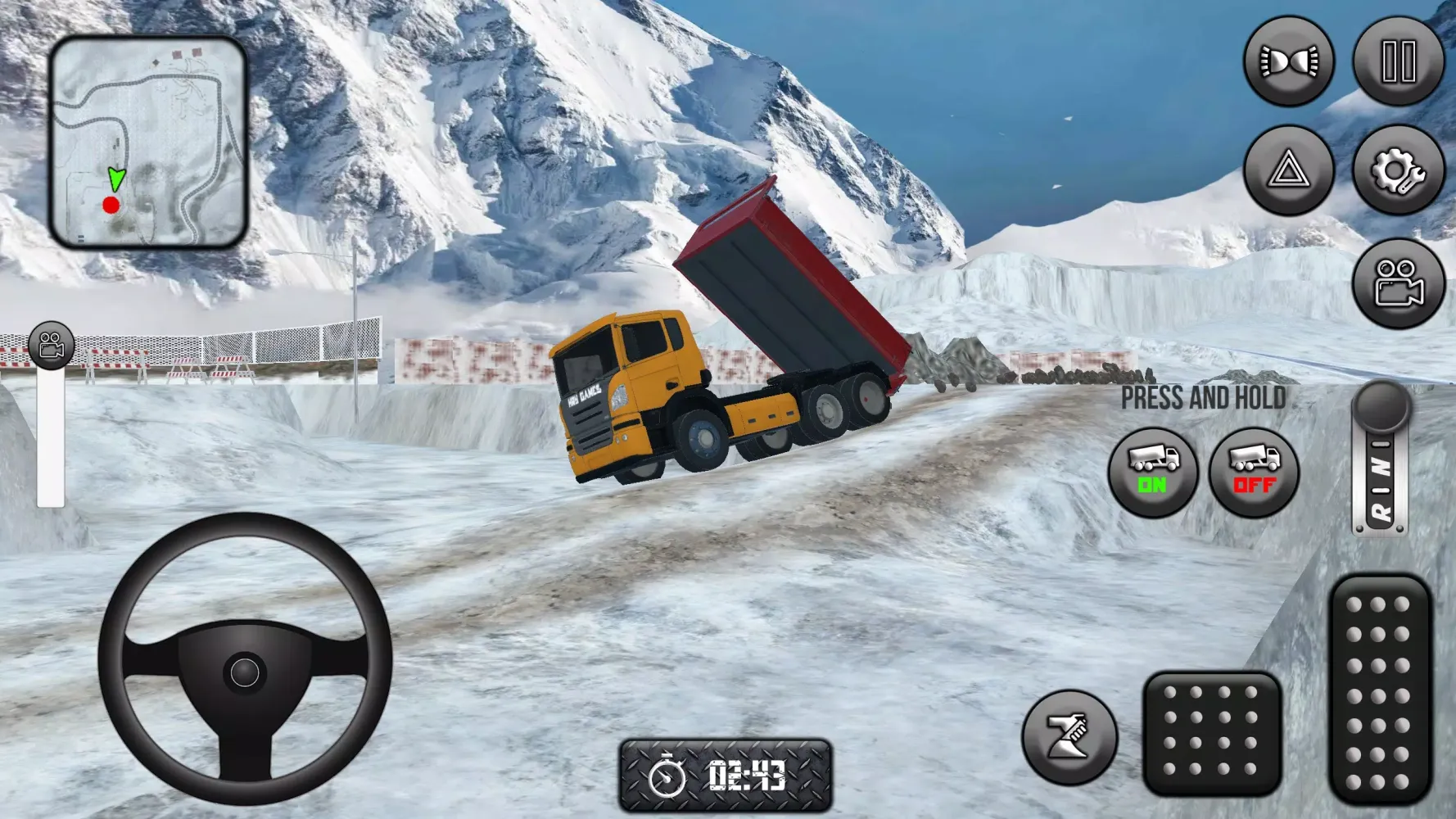 Screenshot di Dump Truck Simulator: Snowy