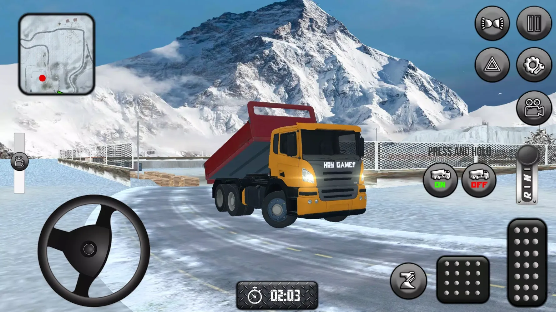 Screenshot di Dump Truck Simulator: Snowy