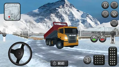 Ảnh chụp màn hình của Dumper Truck - Snowy Road