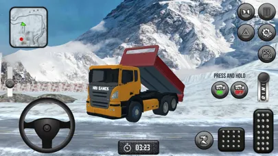 Ảnh chụp màn hình của Dumper Truck - Snowy Road