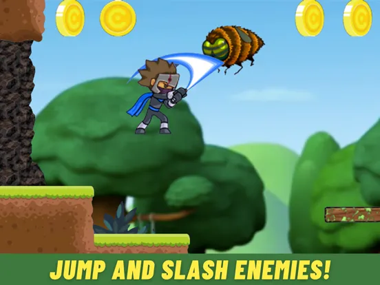 Tangkapan skrin Jungle Ninja Adventure iPad 