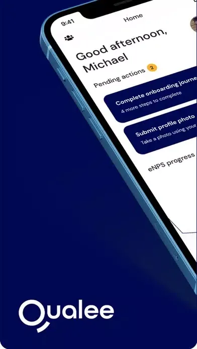 ภาพหน้าจอของ QUALEE onboarding & engagement