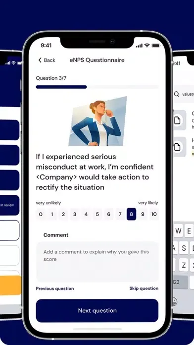 ภาพหน้าจอของ QUALEE onboarding & engagement