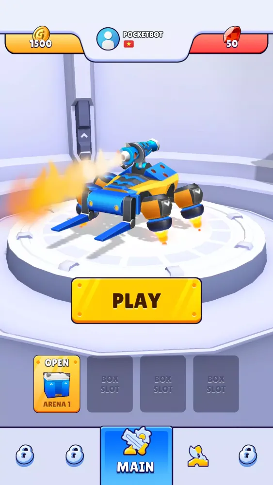 Capturas de tela do Pocket Bots