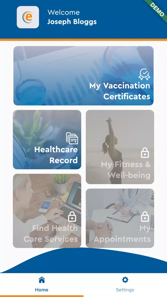 Zrzuty ekranu eHealthPass