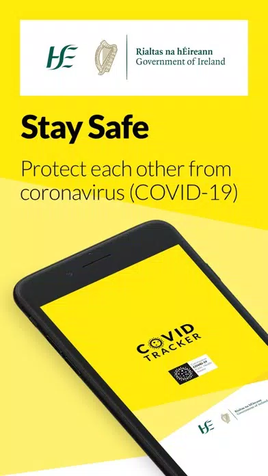 Tangkapan layar COVID Tracker Ireland