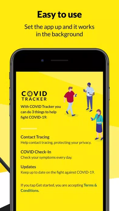 Tangkapan layar COVID Tracker Ireland