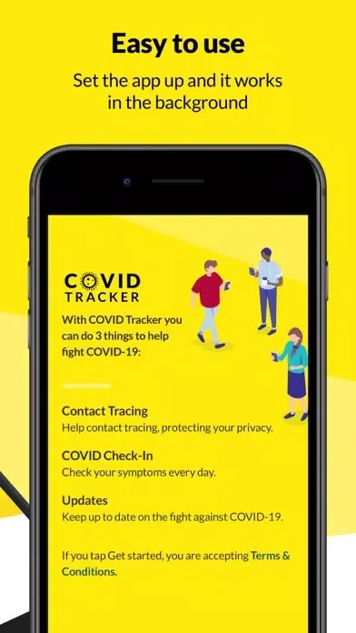 Tangkapan layar COVID Tracker Ireland