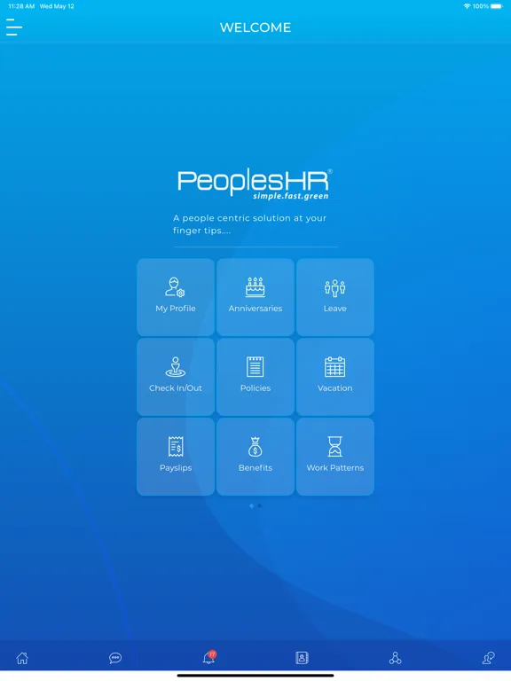 PeoplesHR Mobile iPad  Screenshots
