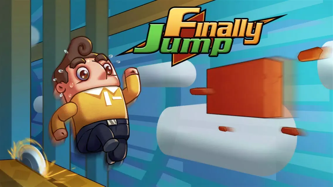 Tangkapan skrin Finally jump — never give up