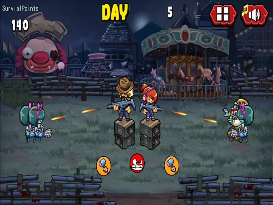 Captures d'écran de Zombies Playground——Crazy battlefield, dare to come? iPad 