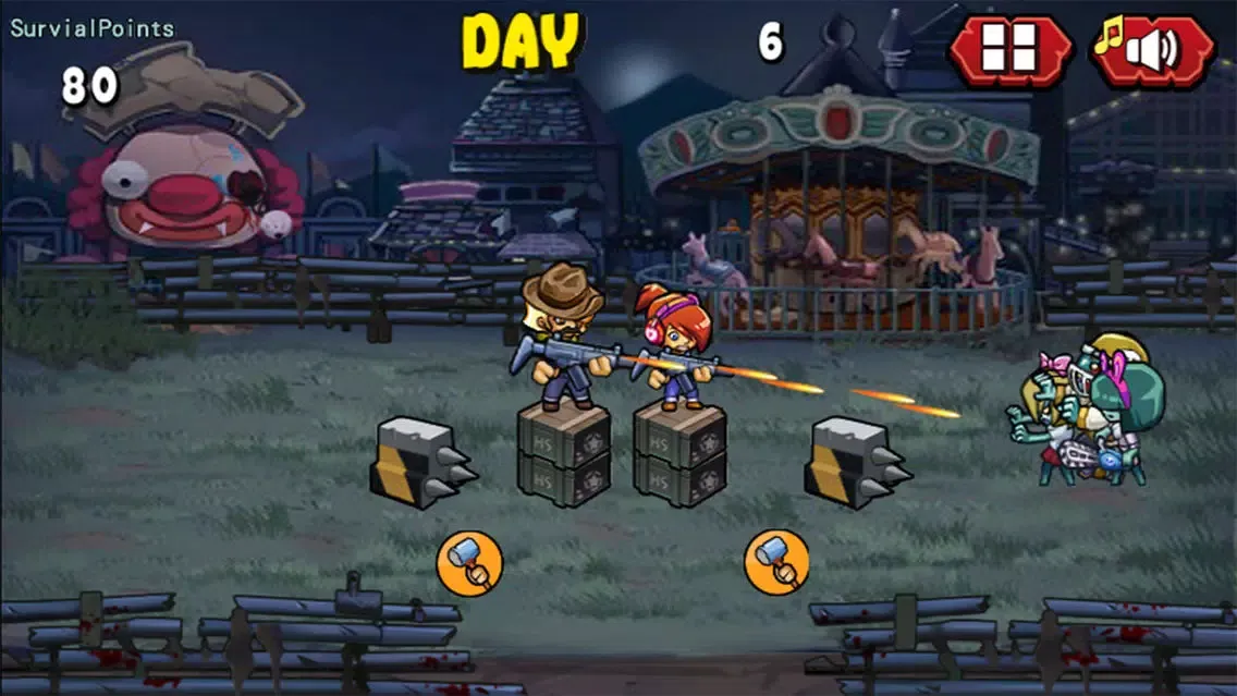 Captures d'écran de Zombies Playground——Crazy battlefield, dare to come?