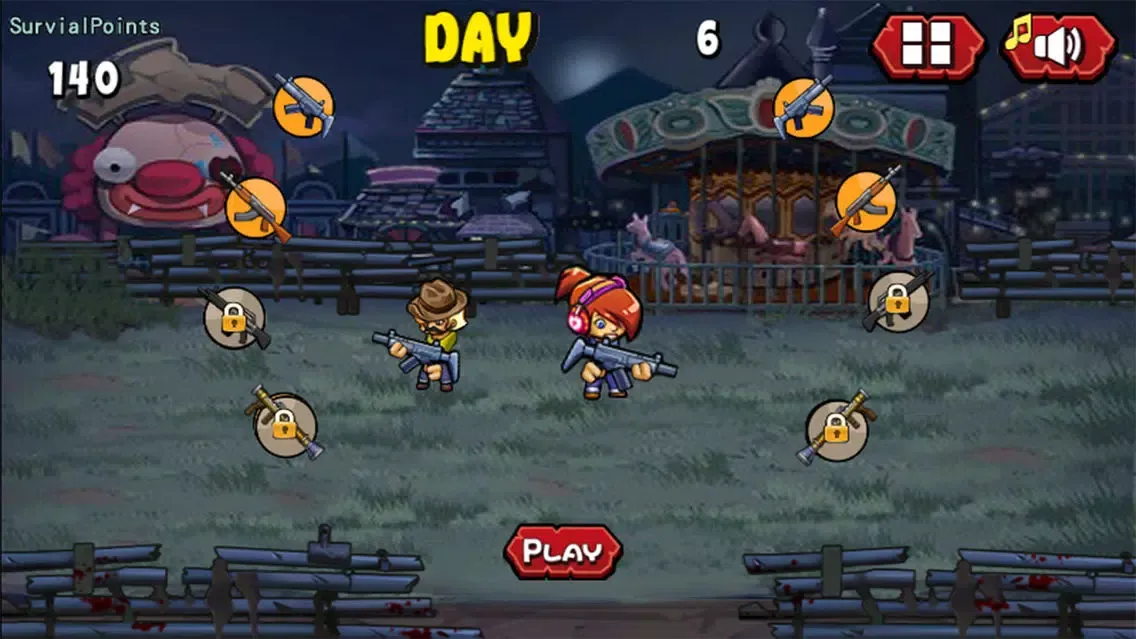 Captures d'écran de Zombies Playground——Crazy battlefield, dare to come?