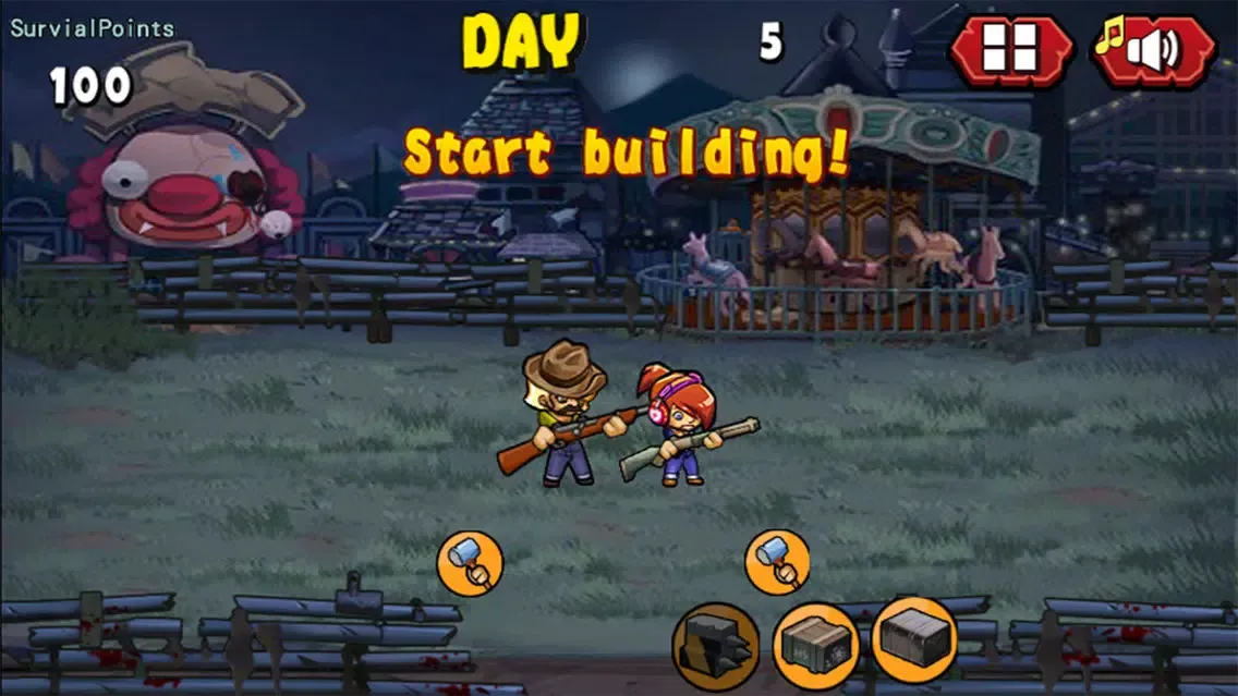 Captures d'écran de Zombies Playground——Crazy battlefield, dare to come?