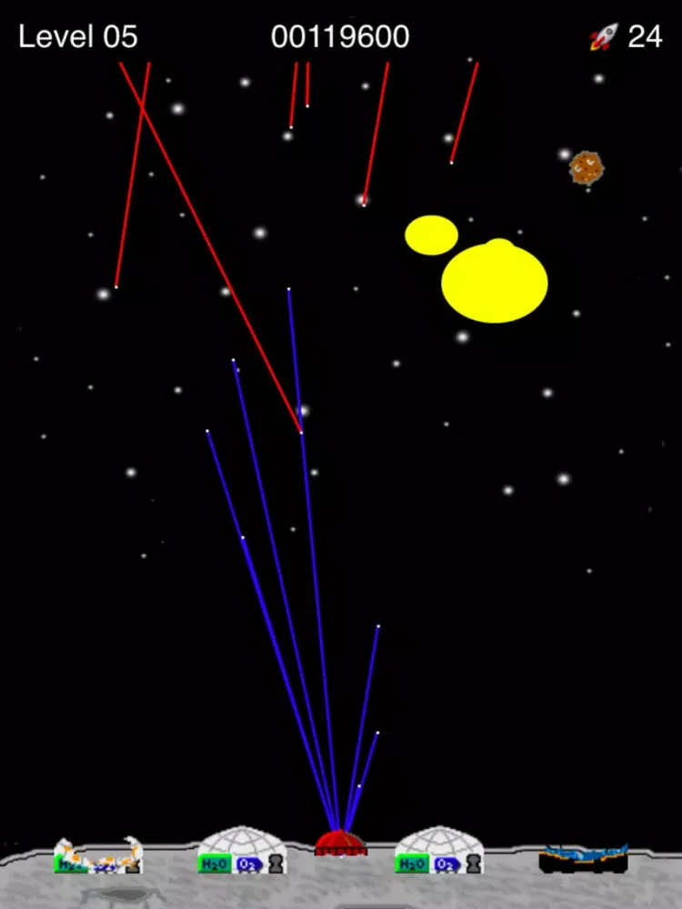 Tangkapan skrin Moon Defence Free iPad 