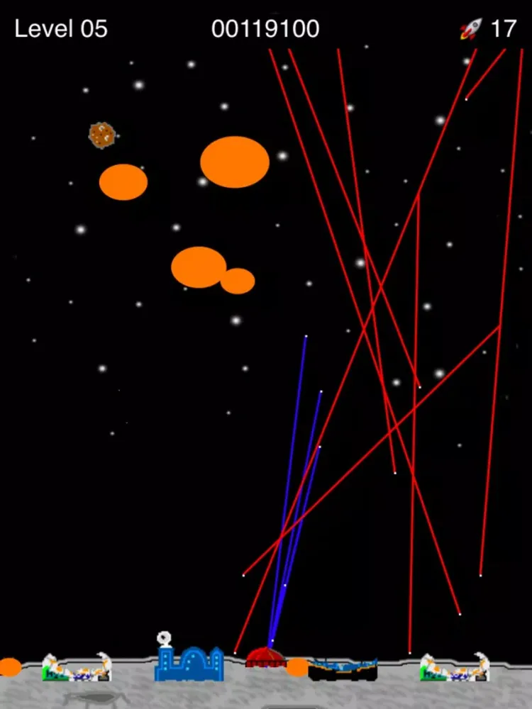 Tangkapan skrin Moon Defence Free iPad 