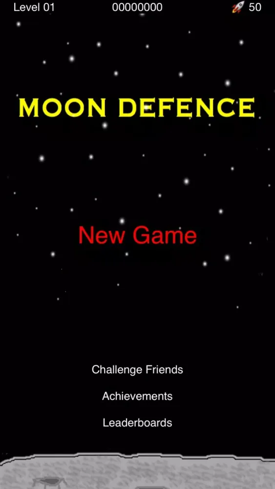 Tangkapan skrin Moon Defence Free