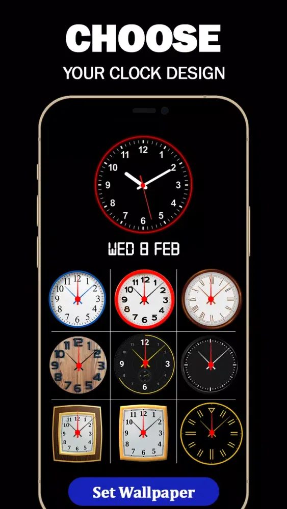 Christmas Clock Live Wallpaper應用截圖