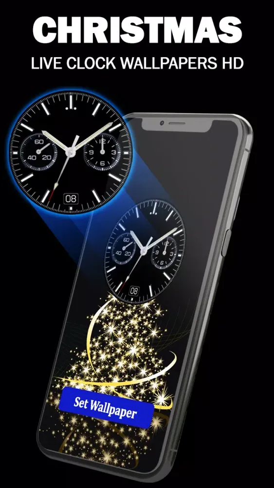 Christmas Clock Live Wallpaper應用截圖