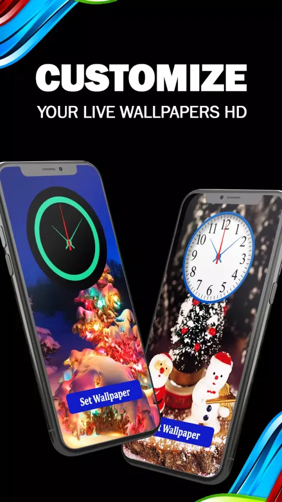 Christmas Clock Live Wallpaper應用截圖
