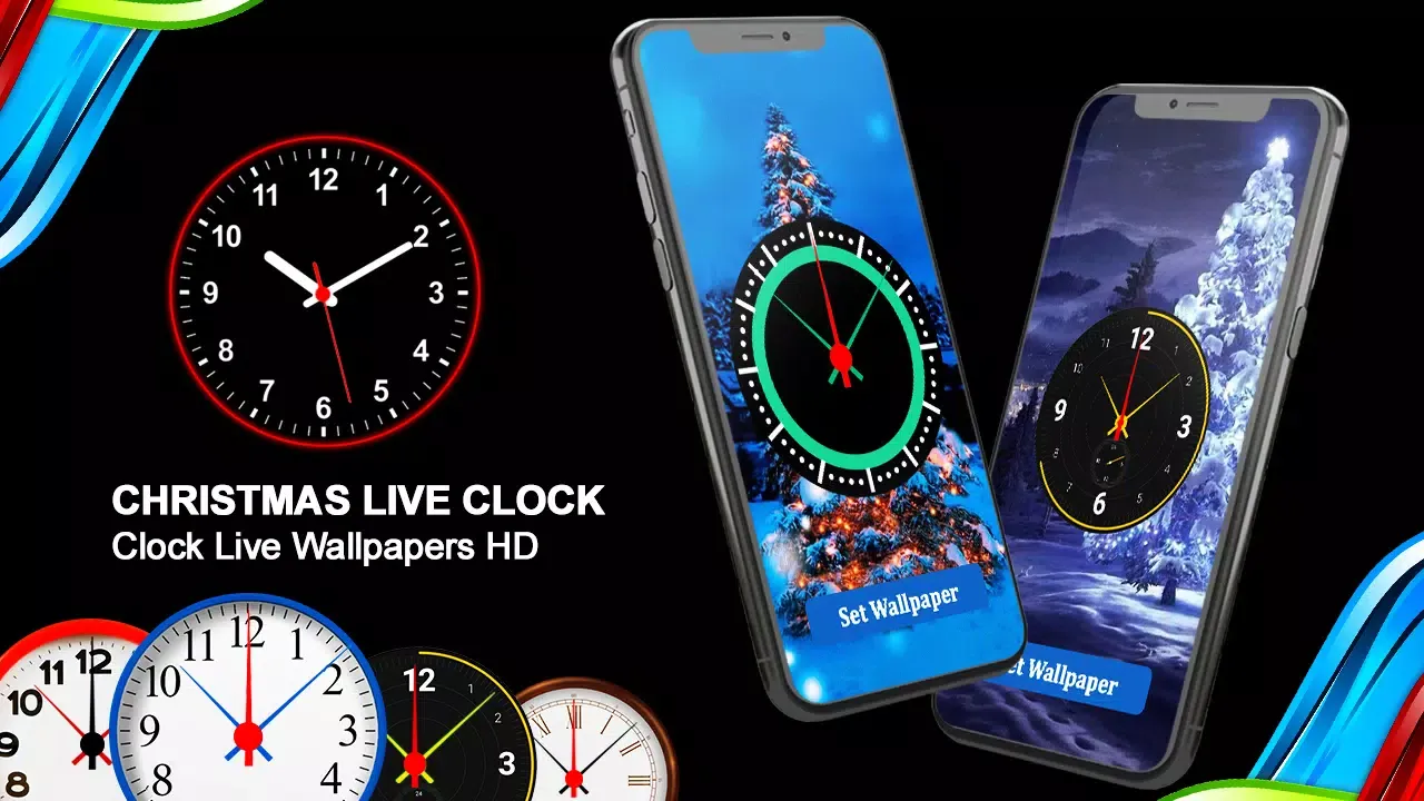 Christmas Clock Live Wallpaper應用截圖