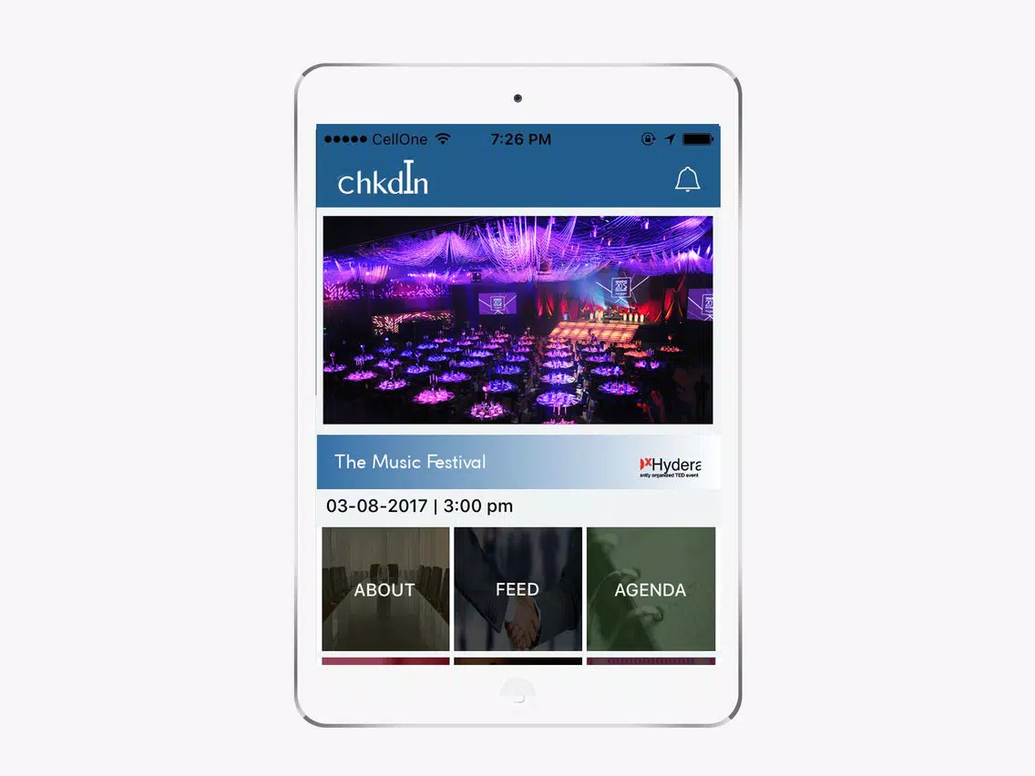 ChkdIn iPad  Screenshots