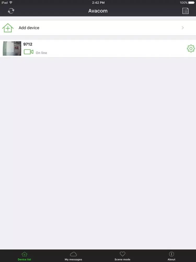 Ảnh chụp màn hình của Avacom iPad 