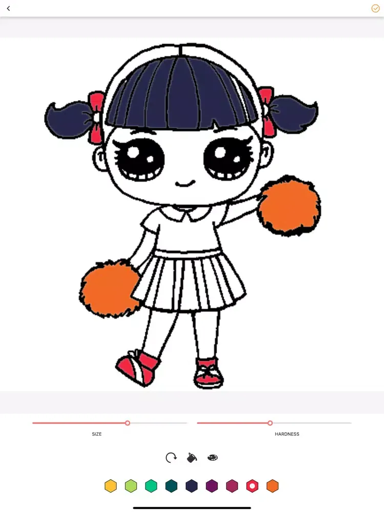 Capturas de tela do dolls coloring book app iPad 